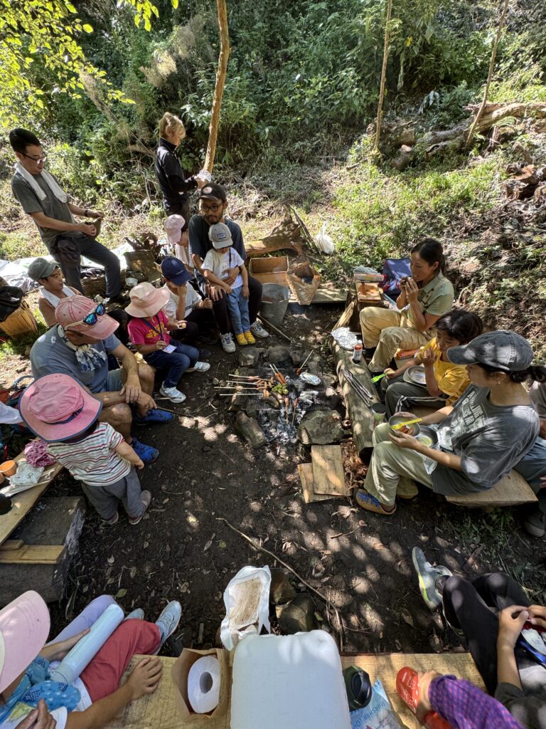 子どもたちの林業体験＠唐木作の森